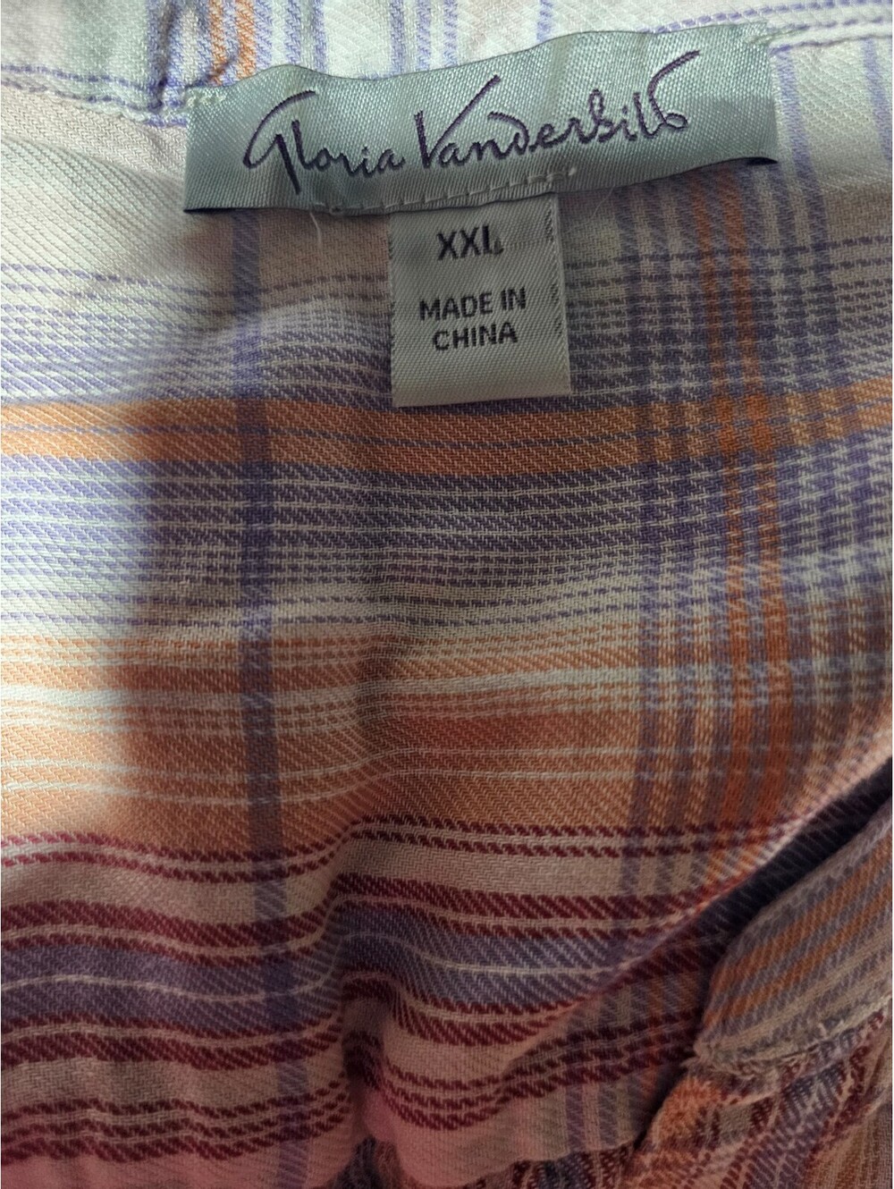 Women's Gloria Vanderbilt Button Up Blouse Size XXL Multicolor Short Sleeve Top - Picture 2 of 13